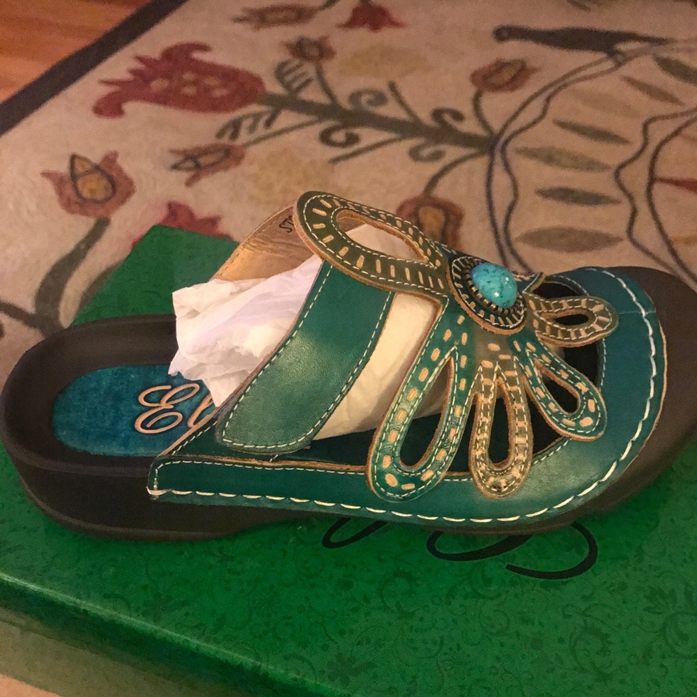 Corkys Leather Slip On Clog